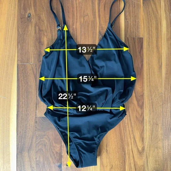 Gottex Black Swimsuit One Piece Sz 6 NWR